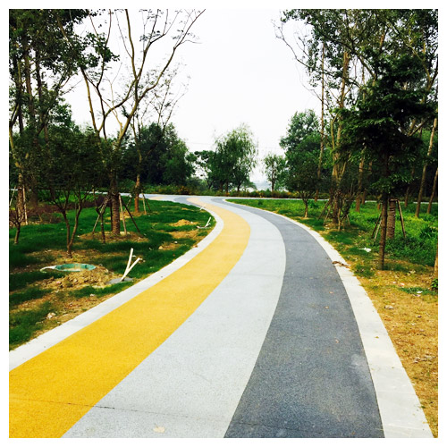茂名广陵公园彩色透水地坪