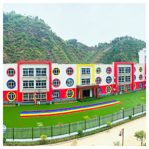 茂名高坝店镇中心幼儿园人造草坪跑道